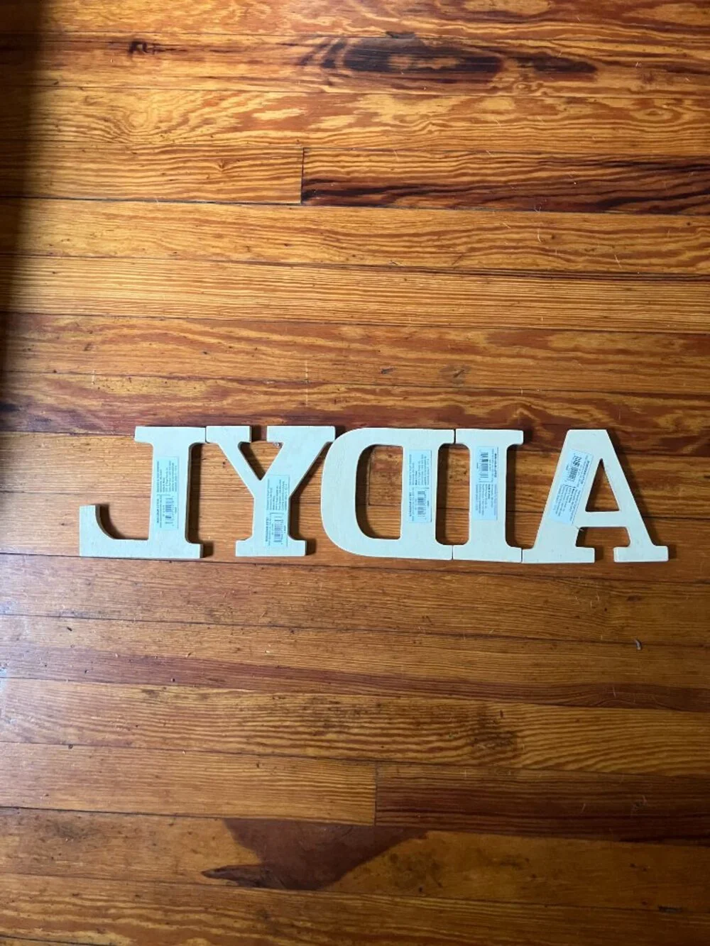 NWT Wooden Letters 